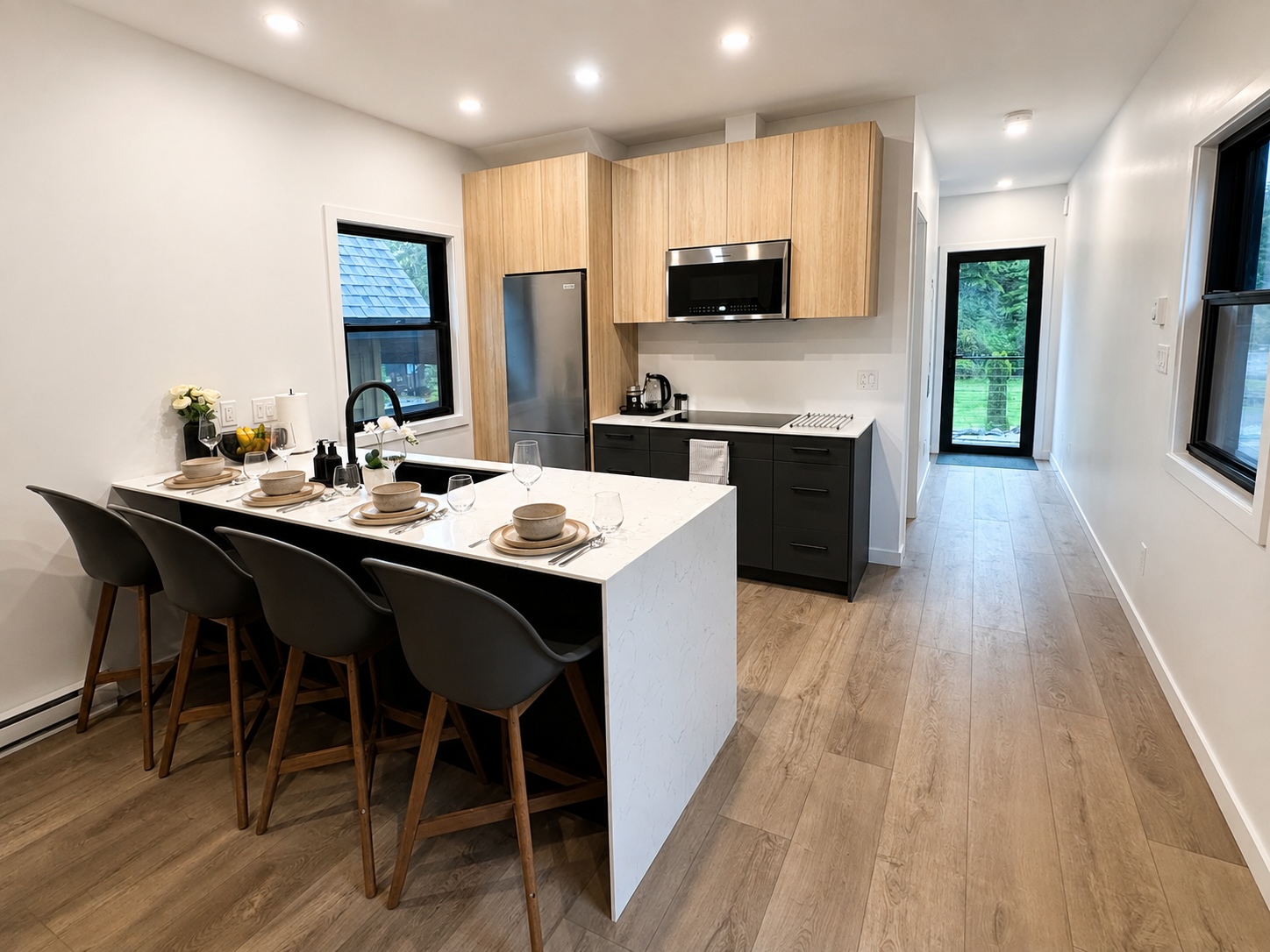Modern two storey modular home Tofino — interior view 2